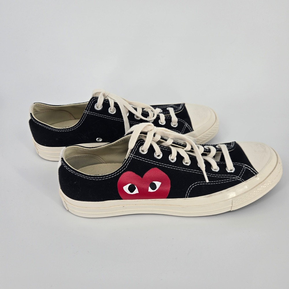 Converse Comme Des Garcons Low Top Canvas Sneakers Mens 10 Shoes Chuck Taylor